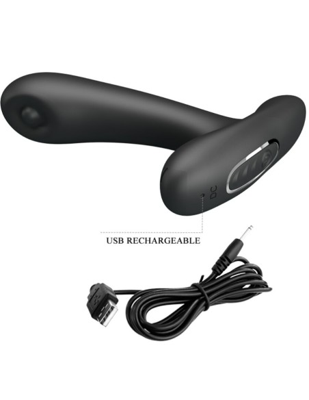 PRETTY LOVE REMINGTON MASAJEADOR VIBRADOR ANAL Y VAGINAL NEGRO