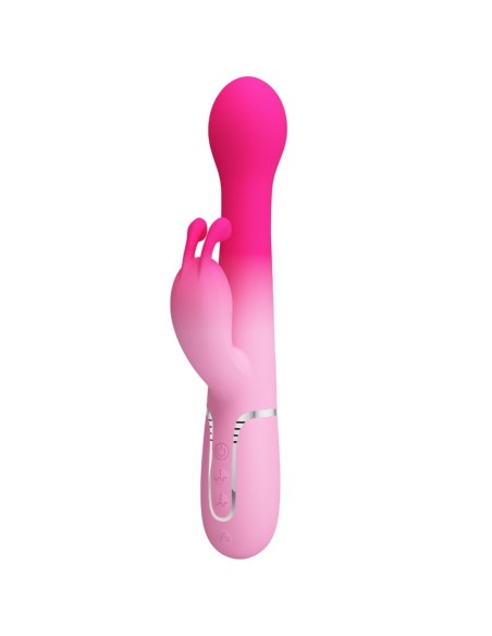 PRETTY LOVE DEJON VIBRADOR RABBIT 3 EN 1 MULTIFUNCIAN ROSA