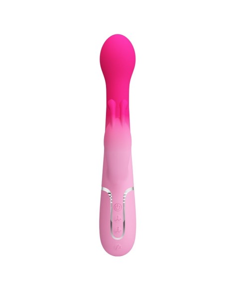 PRETTY LOVE DEJON VIBRADOR RABBIT 3 EN 1 MULTIFUNCIAN ROSA