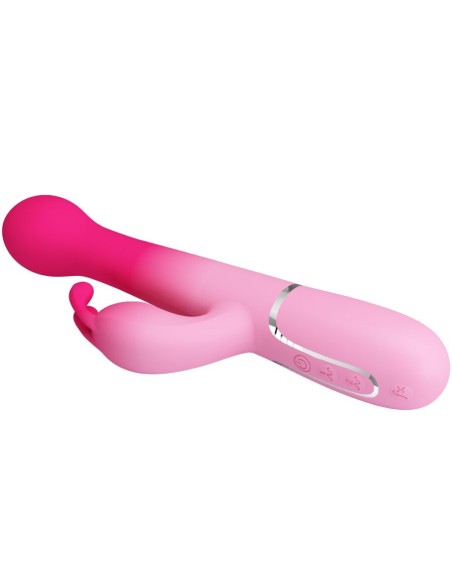 PRETTY LOVE DEJON VIBRADOR RABBIT 3 EN 1 MULTIFUNCIAN ROSA