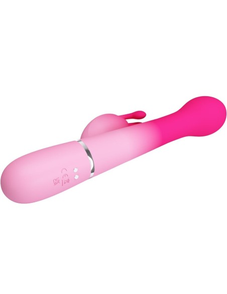 PRETTY LOVE DEJON VIBRADOR RABBIT 3 EN 1 MULTIFUNCIAN ROSA