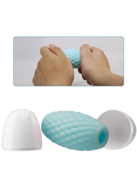 PRETTY LOVE ATHENA EROS MASTURBADOR MASCULINO SILICONA CELESTE