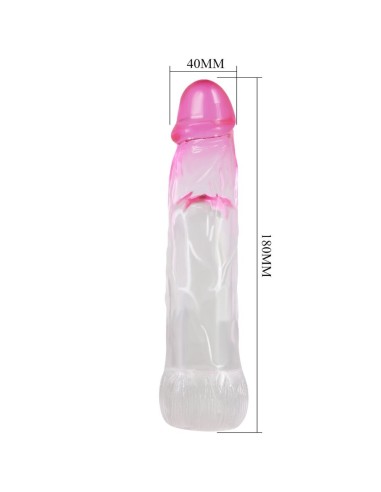 PRETTY LOVE NERON FUNDA REALASTICA ALARGADORA DE 6 CM PARA PENE ROSA