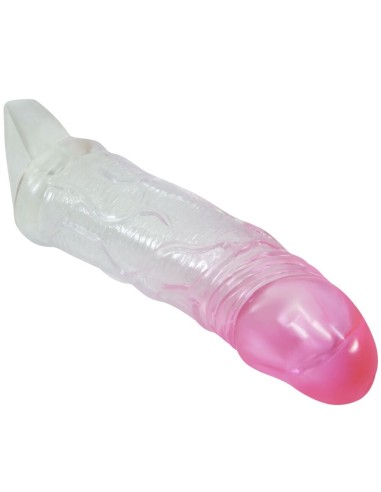 PRETTY LOVE ODES FUNDA REALASTICA ALARGADORA DE 2 CM PARA PENE ROSA