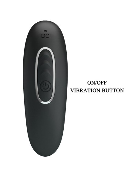 PRETTY LOVE CORBAN VIBRADOR ANAL 10 VIBRACIONES NEGRO