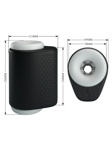 PRETTY LOVE DJ GIRL MASTURBADOR MASCULINO CON VIBRACIAN 5 CONFIGURACIONES NEGRO
