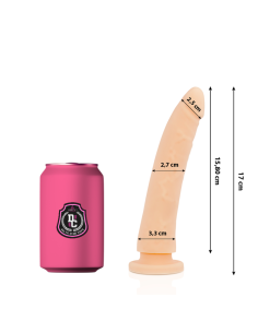 DELTA CLUB DILDO REALISTA NATURAL SILICONA MEDICA 17 CM O 3 CM