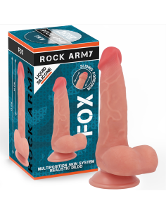 ROCKARMY FOX DILDO REALISTA DDUAL DENSITY LIQUID SILICONE 19 CM O 32 CM