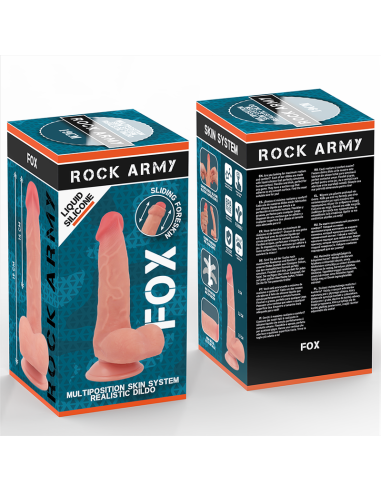 ROCKARMY FOX DILDO REALISTA DDUAL DENSITY LIQUID SILICONE 19 CM O 32 CM