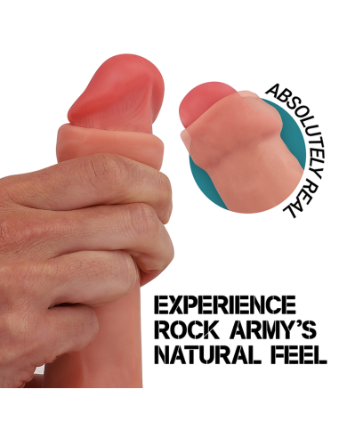 ROCKARMY RAPTOR DILDO REALISTA DUAL DENSITY LIQUID SILICONE 24 CM O 44 CM