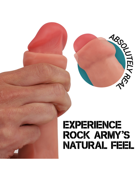 ROCKARMY RAPTOR DILDO REALISTA DUAL DENSITY LIQUID SILICONE 24 CM O 44 CM