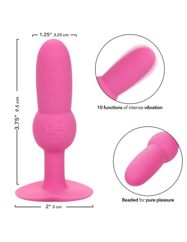 CALEXOTICS FIRST TIME PLUG ANAL CON CUENCAS 10 VIBRACIONES ROSA