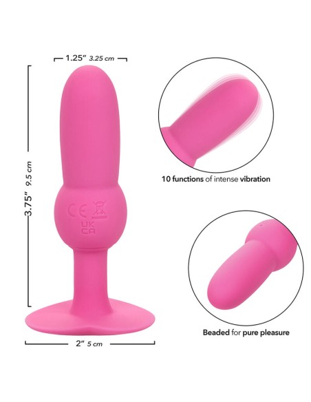 CALEXOTICS FIRST TIME PLUG ANAL CON CUENCAS 10 VIBRACIONES ROSA