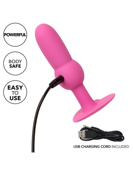 CALEXOTICS FIRST TIME PLUG ANAL CON CUENCAS 10 VIBRACIONES ROSA