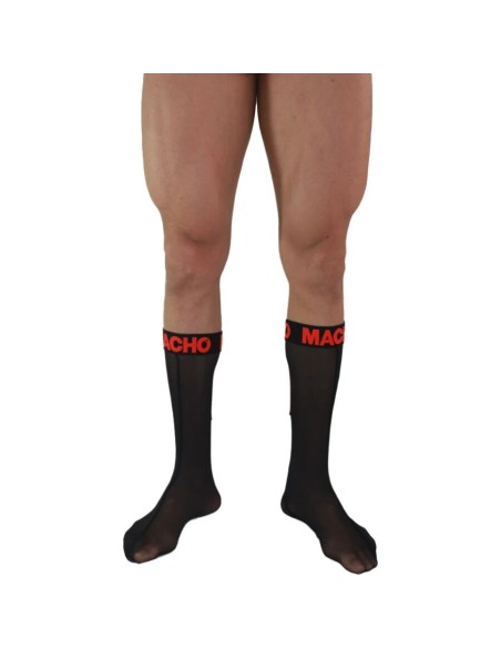MACHO CALCETINES FINOS NEGRO ROJO TALLA ANICA MACHO CALCETINES FINOS NEGRO ROJO TALLA ANICA