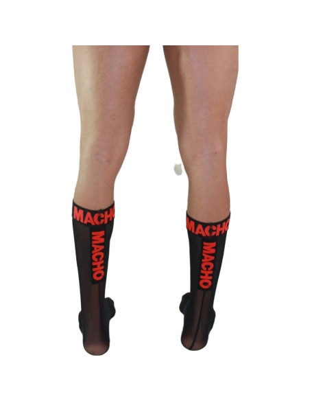 MACHO CALCETINES FINOS NEGRO ROJO TALLA ANICA MACHO CALCETINES FINOS NEGRO ROJO TALLA ANICA