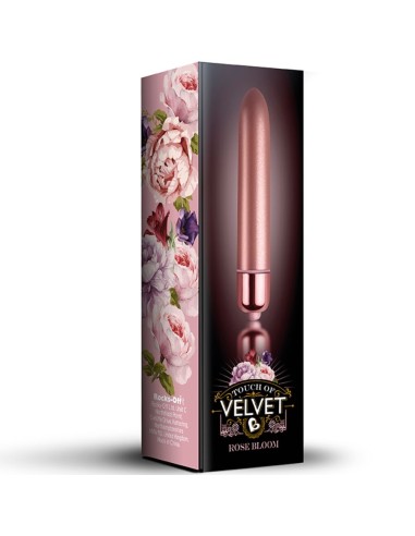 ROCKS OFF BALA VIBRADORA TOUCH OF VELVET ROSE BLOOM 10 VELOCIDADES