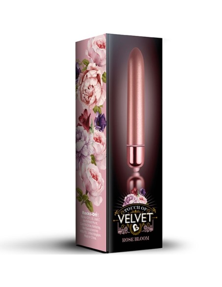 ROCKS OFF BALA VIBRADORA TOUCH OF VELVET ROSE BLOOM 10 VELOCIDADES