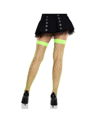 LEG AVENUE MEDIAS ALTAS DE RED ANCHA VERDE NEAN