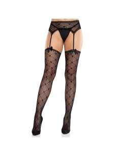 LEG AVENUE MEDIAS DE CORAZAN CON LIGAS NEGRO