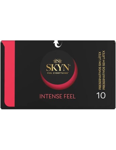 SKYN PRESERVATIVO INTENSE FEEL TEXTURA CON DISEAO ONDULADO 10 UNIDADES