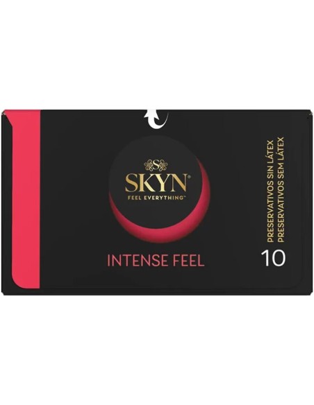 SKYN PRESERVATIVO INTENSE FEEL TEXTURA CON DISEAO ONDULADO 10 UNIDADES