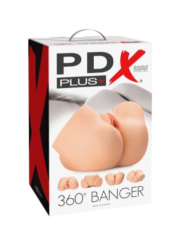 PDX PLUS 360 BANGER MASTURBADOR ANO Y VAGINA REALASTICOS