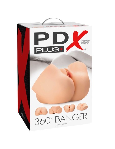 PDX PLUS 360 BANGER MASTURBADOR ANO Y VAGINA REALASTICOS