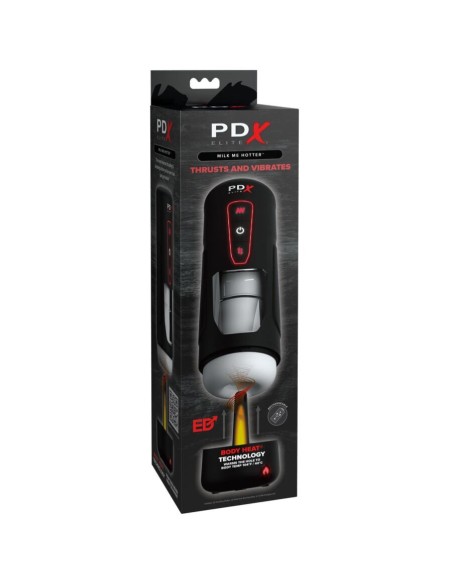PDX ELITE MILK ME HOTTER MASTURBADOR AUTOMATICO CON THRUSTING Y VIBRACIAN EFECTO CALOR