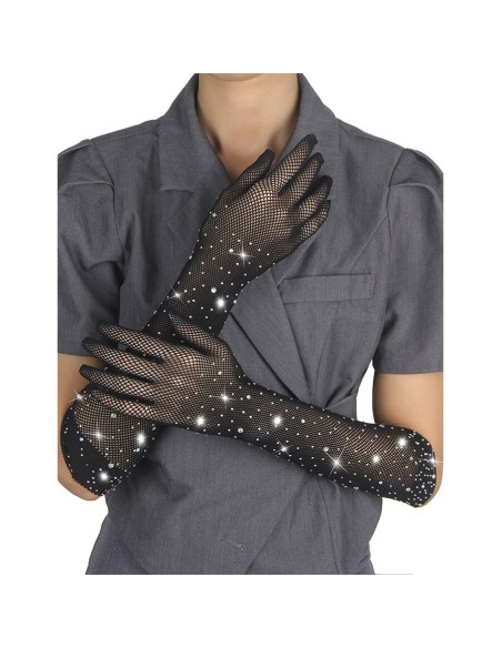 SUBBLIME 957469 GUANTES TRANSPARENTES CON BRILLO NEGRO S M