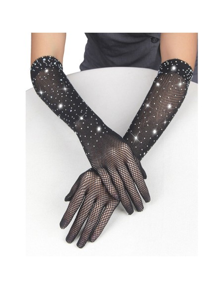 SUBBLIME 957469 GUANTES TRANSPARENTES CON BRILLO NEGRO S M