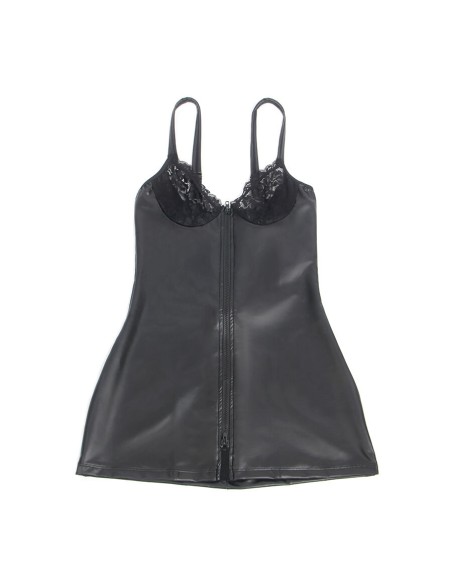 SUBBLIME 957568 VESTIDO DE CUERO CON CREMALLERA NEGRO S M