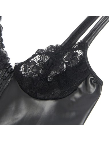 SUBBLIME 957568 VESTIDO DE CUERO CON CREMALLERA NEGRO S M