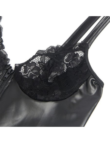 SUBBLIME 957568 VESTIDO DE CUERO CON CREMALLERA NEGRO S M