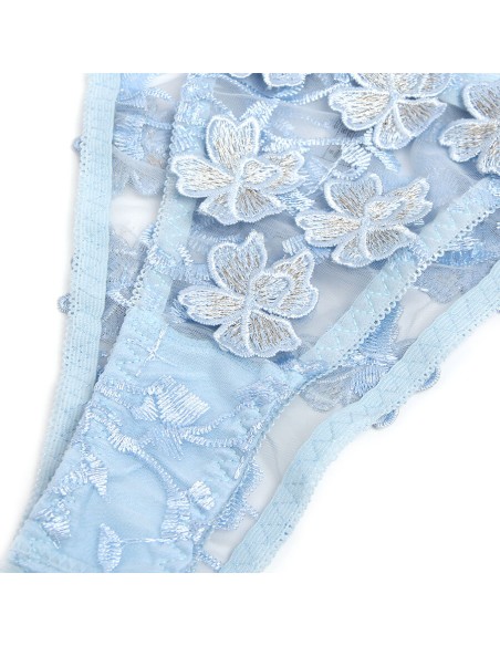 SUBBLIME 957629 CONJUNTO SUJETADOR Y PANTIES CON BORDADOS DE FLORES CELESTE S M SUBBLIME 957629 CONJUNTO SUJETADOR Y PANTIES CON BORDADOS DE FLORES CELESTE S M