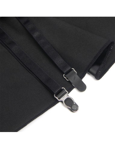 SUBBLIME 957704 VESTIDO DE CUERO CON CREMALLERA Y ENCAJE NEGRO S M