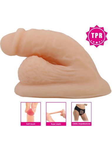 PRETTY LOVE WILDON DILDO ULTRA REALASTICO Y ELASTICO 10 CM NATURAL