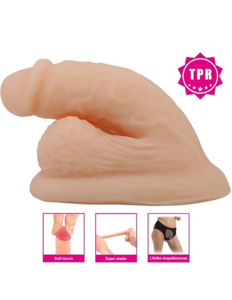 PRETTY LOVE WILDON DILDO ULTRA REALASTICO Y ELASTICO 10 CM NATURAL
