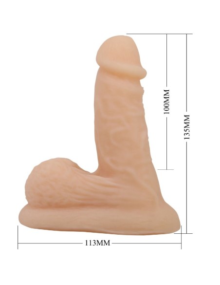 PRETTY LOVE WILDON DILDO ULTRA REALASTICO Y ELASTICO 10 CM NATURAL