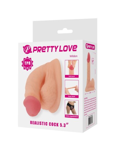 PRETTY LOVE WILDON DILDO ULTRA REALASTICO Y ELASTICO 10 CM NATURAL