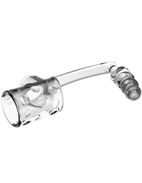 PRETTY LOVE FUNDA PARA PENE CON PLUG ANAL TRANSPARENTE