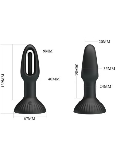 PRETTY LOVE HUBERT PLUG ANAL CON 7 MODOS DE VIBRACIAN