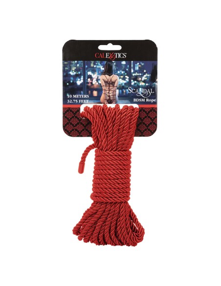 CALEXOTICS SCANDAL CUERDA BDSM ROJA 10 M