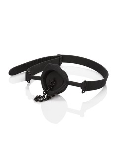 CALEXOTICS SCANDAL MORDAZA CON TAPAN DE SILICONA NEGRO 2