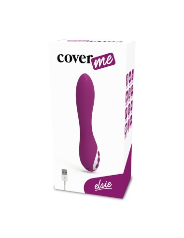 COVERME ELSIE VIBRADOR RECARGABLE 10 VELOCIDADES FLEXIBLE Y SUMERGIBLE