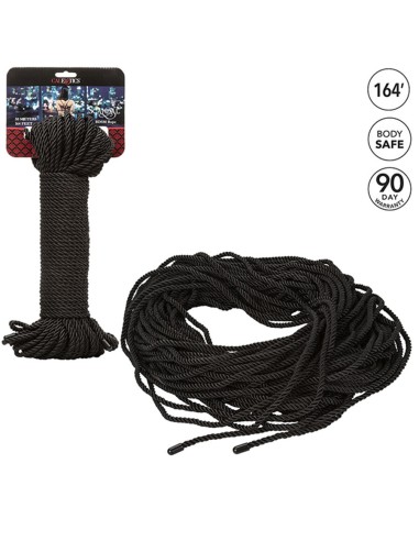 CALEXOTICS SCANDAL CUERDA BDSM NEGRA 50 M