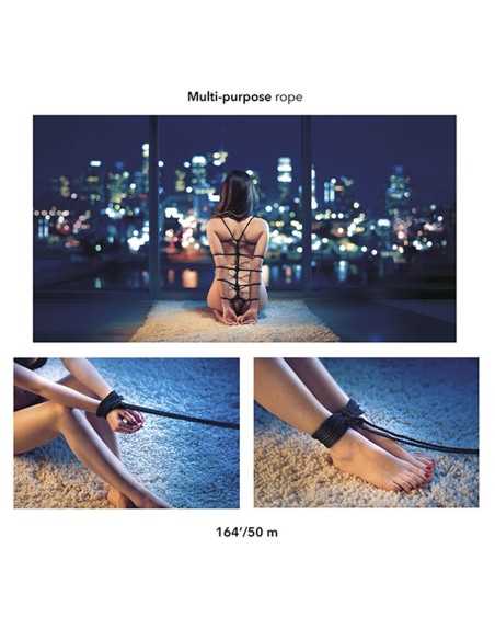 CALEXOTICS SCANDAL CUERDA BDSM NEGRA 50 M CALEXOTICS SCANDAL CUERDA BDSM NEGRA 50 M