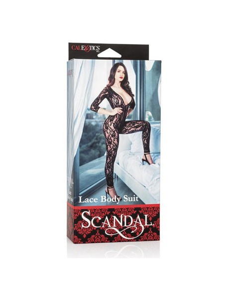 CALEXOTICS SCANDAL BODY DE ENCAJE NEGRO