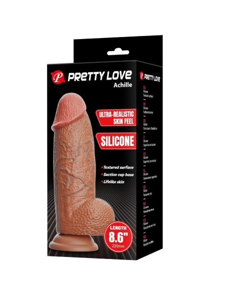 PRETTY LOVE ACHILLE DILDO ULTRA REALASTICO 22 CM