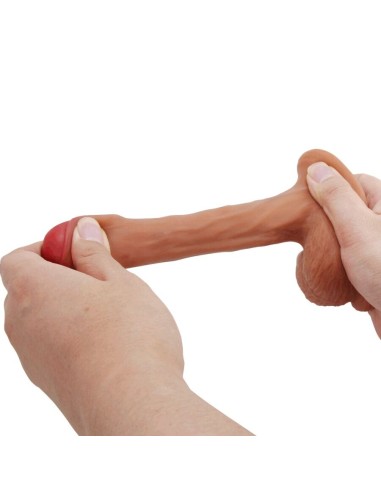 PRETTY LOVE WARNELL DILDO ULTRA REALASTICO Y ELASTICO 95 CM MULATO